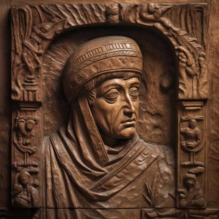 Famous (Justinian I 4, 3DFMS_7555) 3D models for cnc